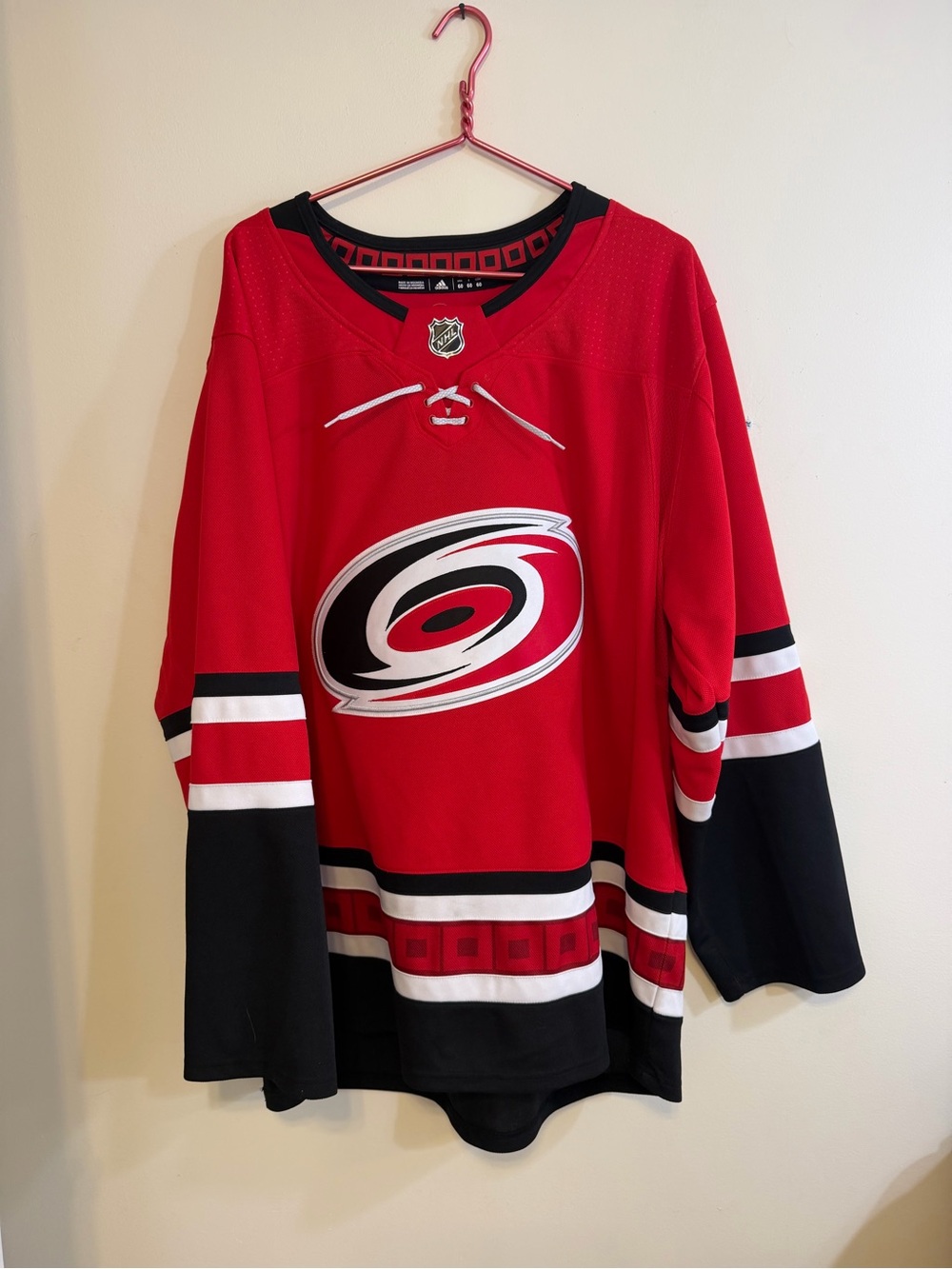NHL Men’s Red & Black Carolina Hurricanes Crewneck Sweater